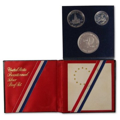 1976 Bicentennial Silver Proof Set U.S. Mint Government Packaging