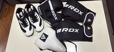 RDX Boxing Training Gloves MMA Martial Arts Sparring Pair Black/White
