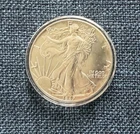 1987 American Silver Eagle Gem Uncirculated Coin Encapsulated