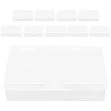 18 Pcs Transparent Playing Card Box Clear Deck Cases Game Holder