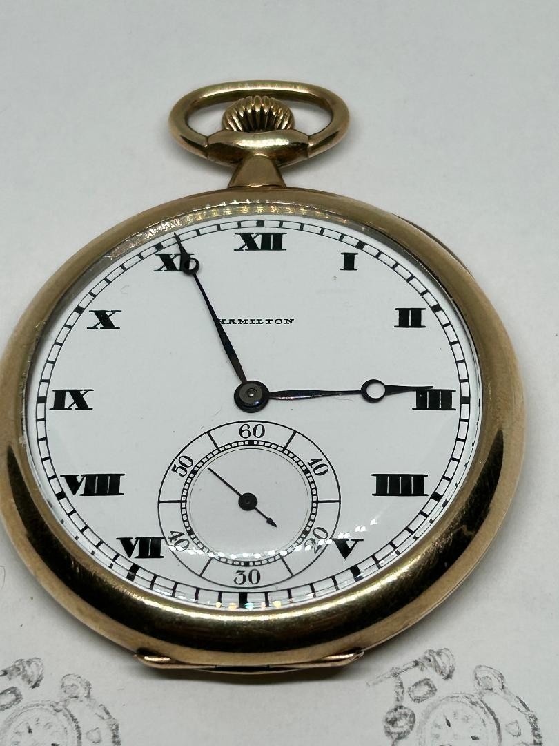 Hamilton Grade 910, minty dial, RUNS; Hamilton Case