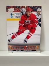 2013-14 UPPER DECK YOUNG GUNS ROOKIE - ELIAS LINDHOLM #469 - CAROLINA HURRICANES