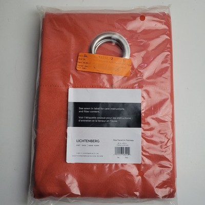Sun Zero Lichtenberg Darkening Single Curtain Panel Tangerine 40x95 inch  #CT3