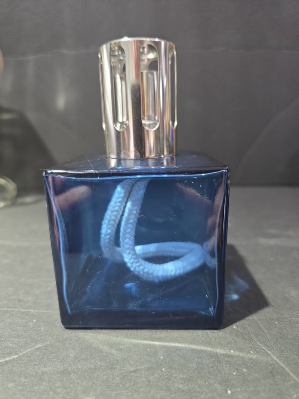 Lampe Berger Paris Blue Glass Catalytic Fragrance Lamp Made in France New