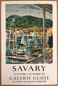 Robert SAVARY — Affiche originale d'exposition, Galerie Guiot, Paris — vue 1 sur 5