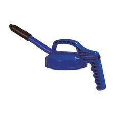 OIL SAFE 100302 Stretch Spout Lid,Blue,Plastic 3REG9