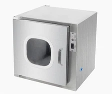 Stainless Cleanroom Tech Pass Through Cleanroom Electronic Interlock Equipment