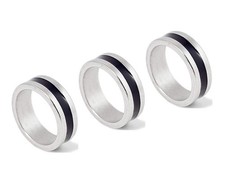 GBSTORE 3 Pcs Different Size Strong Magnetic Ring PK Magic Medium, Silver