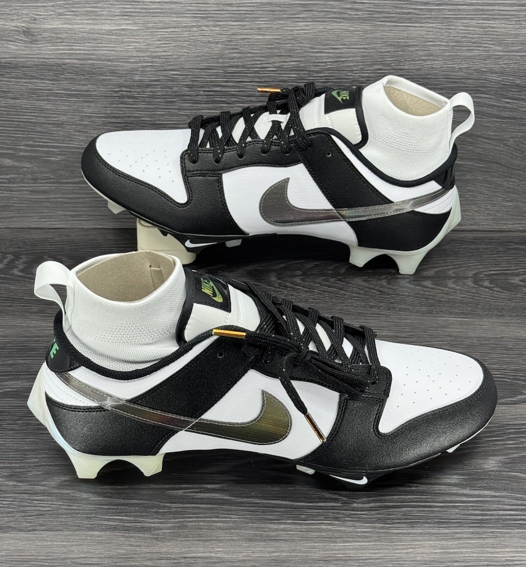 Nike Low Vapor Edge Dunk Football Cleat 'Panda' | Size 13.5M [new