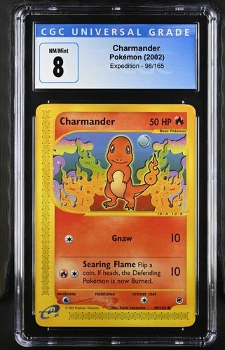 CGC 8 Charmander 098/165 Expedition Base Set