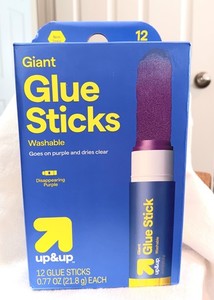 12 Pack Up & Up 21.8g GLUE STICKS * Disappearing Purple  * NEW * Never Used 