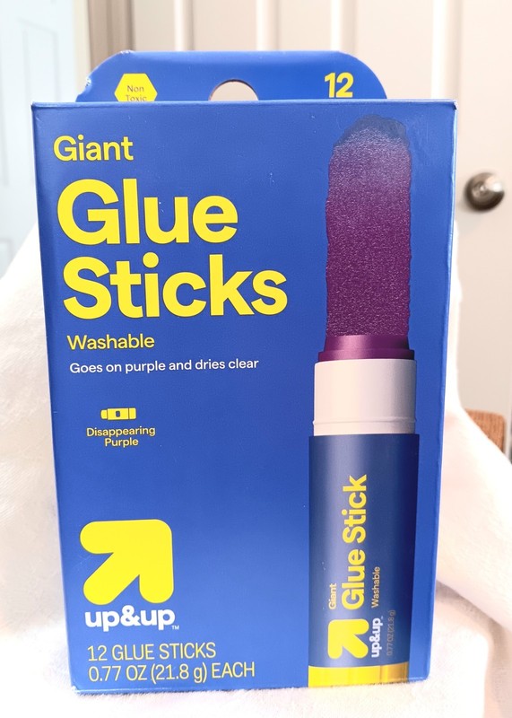 12 Pack Up & Up 21.8g GLUE STICKS * Disappearing Purple  * NEW * Never Used 