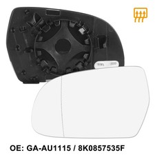 Mirror Glass Heated W Backing Driver Left Side Lh For Audi A5 Quattro S4