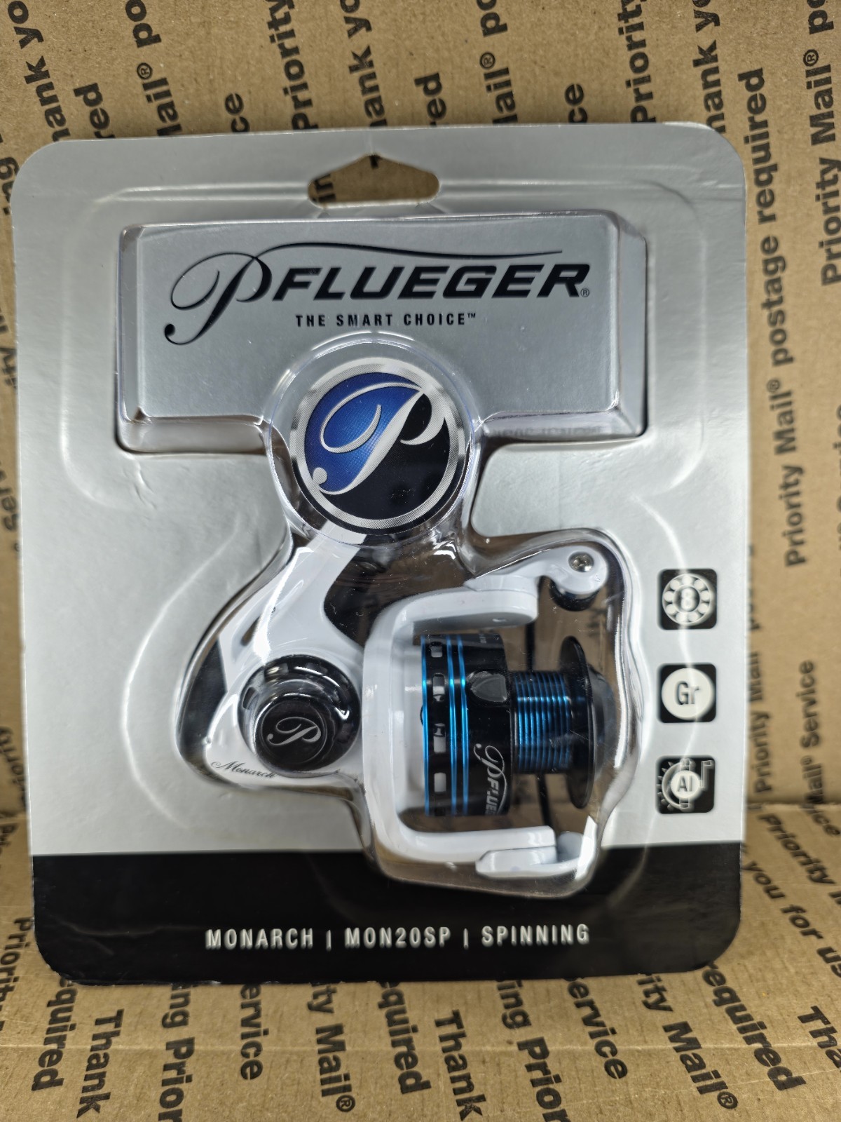 Pflueger Monarch Spinning Fishing Reel MON20SP ~ 5.4:1 Graphite Body