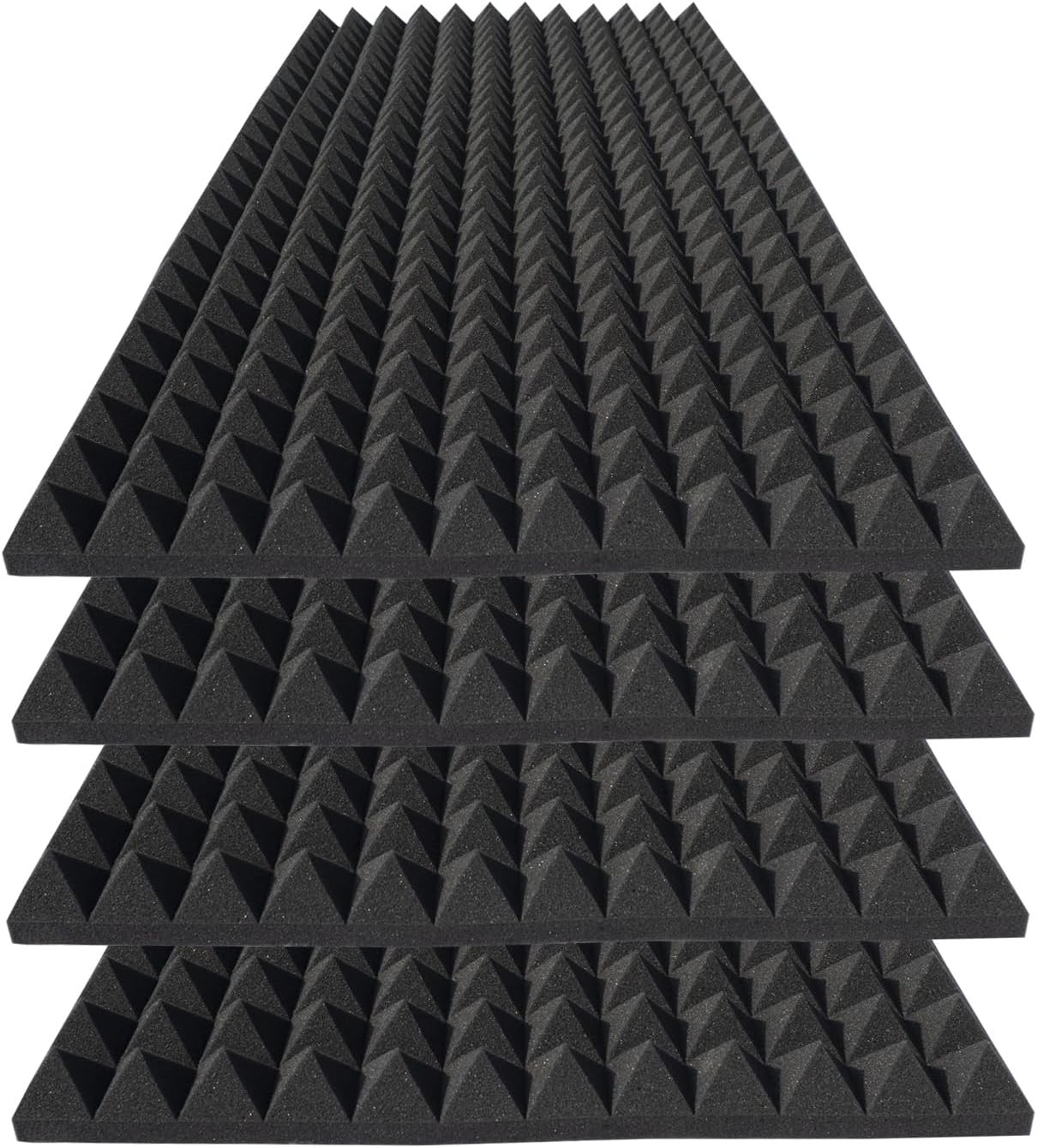 4 Pack Acoustic Foam,48X24X2 Inch Sound Proof Panel for Walls,High Density Fire