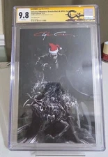 Universal Monsters Dracula Black/White 1 Signed And Christmas REMARKED by Crain 