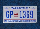 WASHINGTON DC License Plate District of Columbia