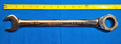 #ad Husky 30 mm 12 Point Ratcheting Combination Wrench HRW30MM $19.00