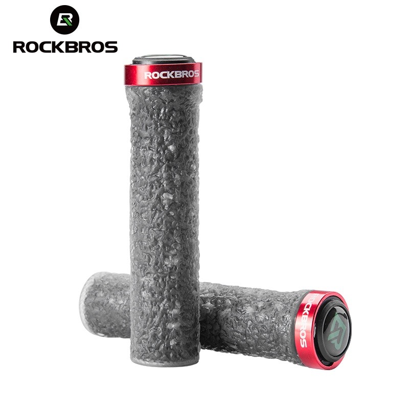 ROCKBROS Bike Handlebar Grips,Single Lock on Bike Soft Non-S