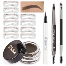 evpct Eyebrow Stencils Kit for Women Shaping Eyebrow Shaper Makeup Kit Eye Br...