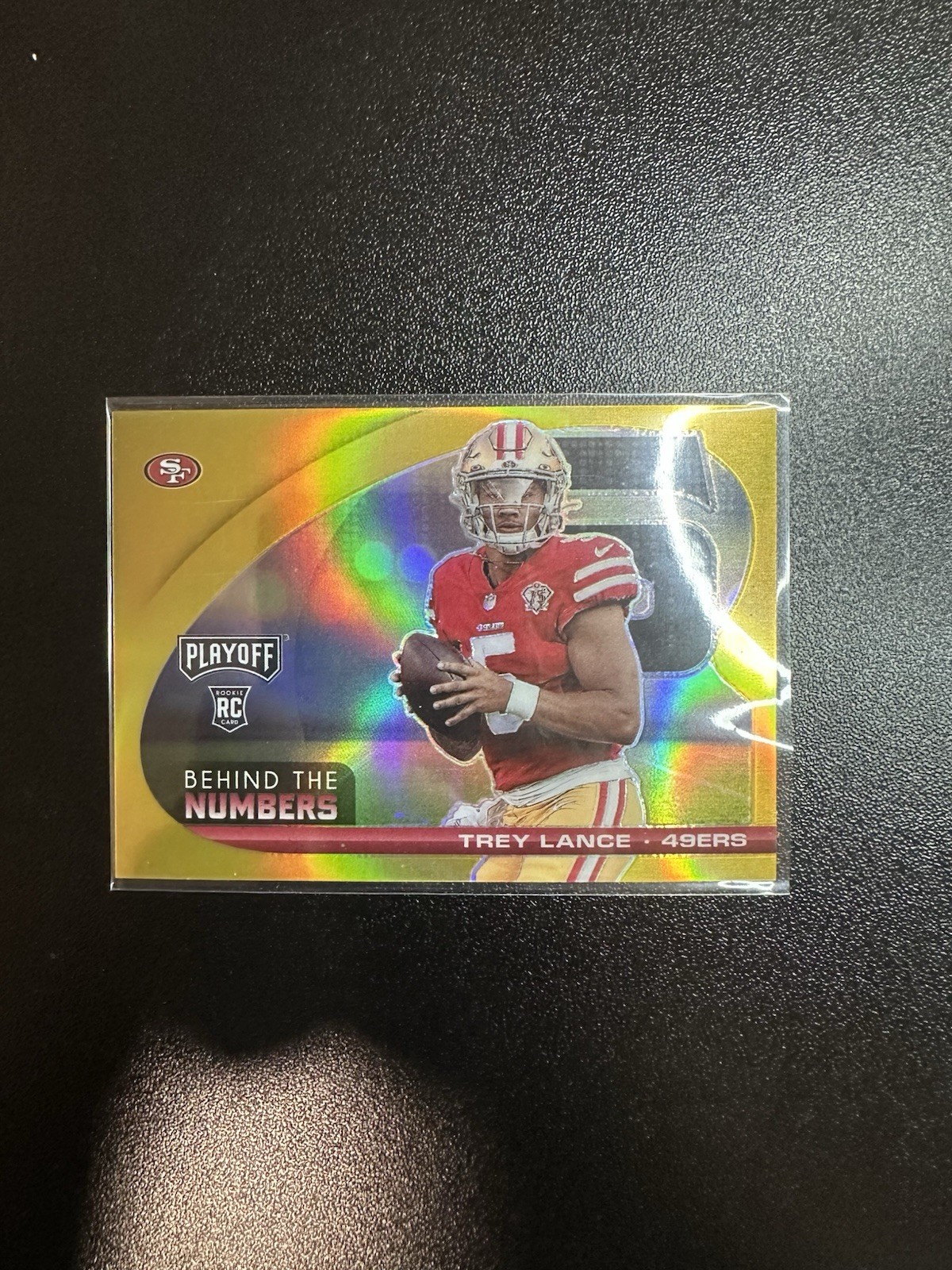Trey Lance Panini Playoff Behind the Numbers #BTNTLA Gold