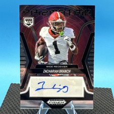 2025 Panini Prizm Black Zachariah Branch RC AUTO PRIZMATRIX