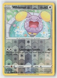 Whismur 135/185 Vivid Voltage Reverse Holo Pokemon Card