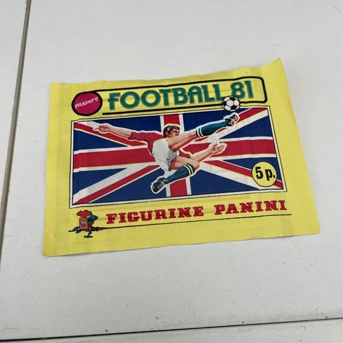 Panini UK Football 81 1981 Unopened Sealed Sticker Packet Pack