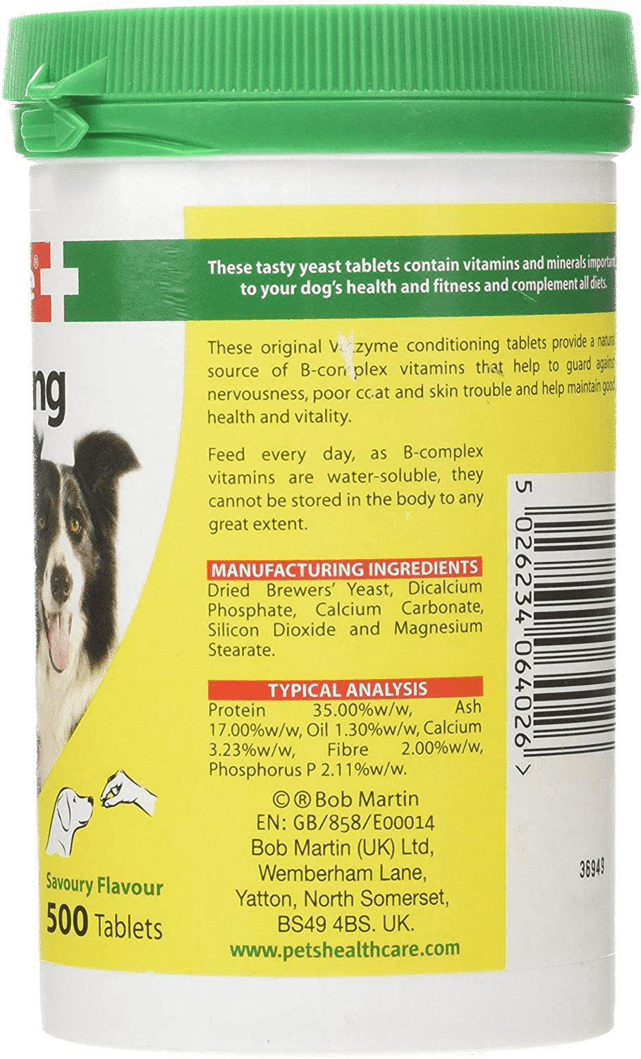 Vetzyme Conditioning Vitamin Tablets For A Healthy Dog, Pack Of 500 eBay