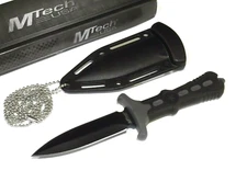 MTech MT2014GY Neck Knife Black double edge dagger 6 1/4" overall MT-20-14GY NEW
