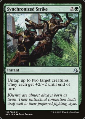 4 Synchronized Strike  x4 4x - NM - Amonkhet SPARROW MAGIC