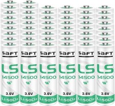50Pcs LS14500 LS 14500 AA 3.6V Lithium Battery ER14505 for LS 14500 PLC Battery