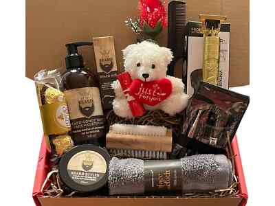 Männer Bartpflege Geschenkkorb - By My Beard Kit - Vatertag Geburtstagsgeschenk
