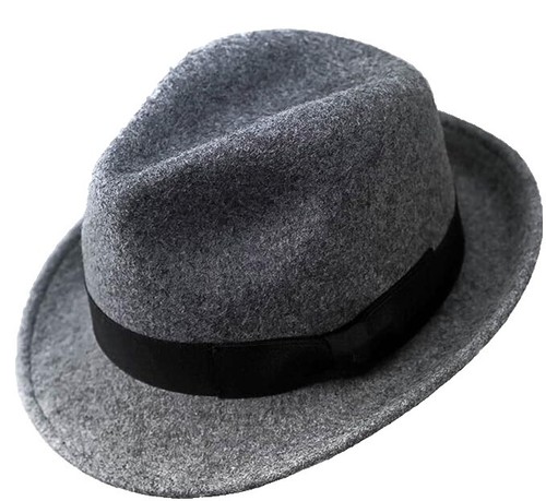 GIGI PIP Grey Blue & Tan MONROE RANCHER Felt Hat - Size 59 M  display picture 3