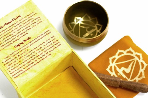 Tibetan Solar Plexus Chakra Singing Bowl - Picture 2 of 2