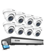 ZOSI H.265+ 16CH DVR 1080p Outdoor CCTV Home Security Camera System  4TB HDD