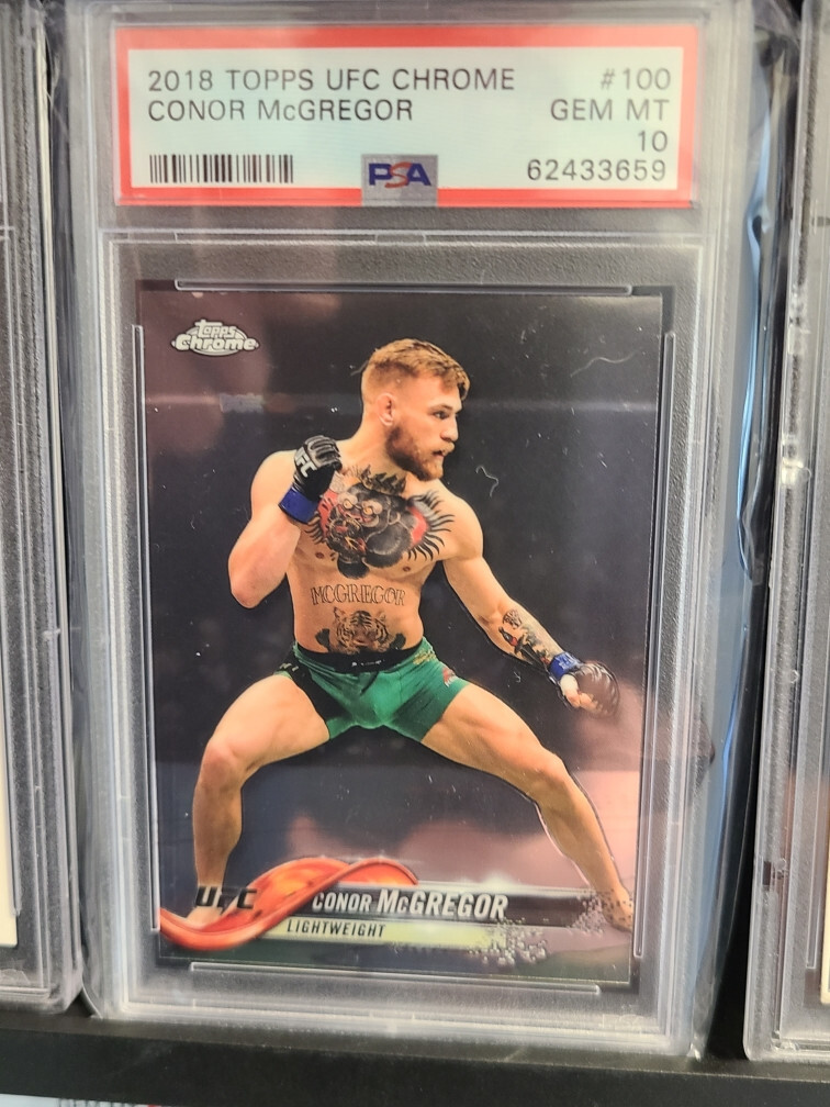 2018 Topps UFC Chrome #100 Conor McGregor Lightweight PSA 10 GEM MINT