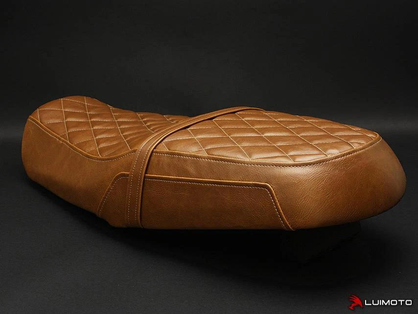 Funda asiento Honda CB1100 2013 2014 2015 2016 Luimoto marrón claro Foto 3 de 4