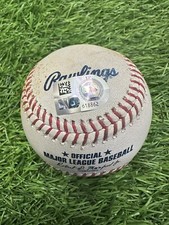 Matt McLain Cincinnati Reds Game Used Baseball 4th Career Triple 2 RBI MLB Auth