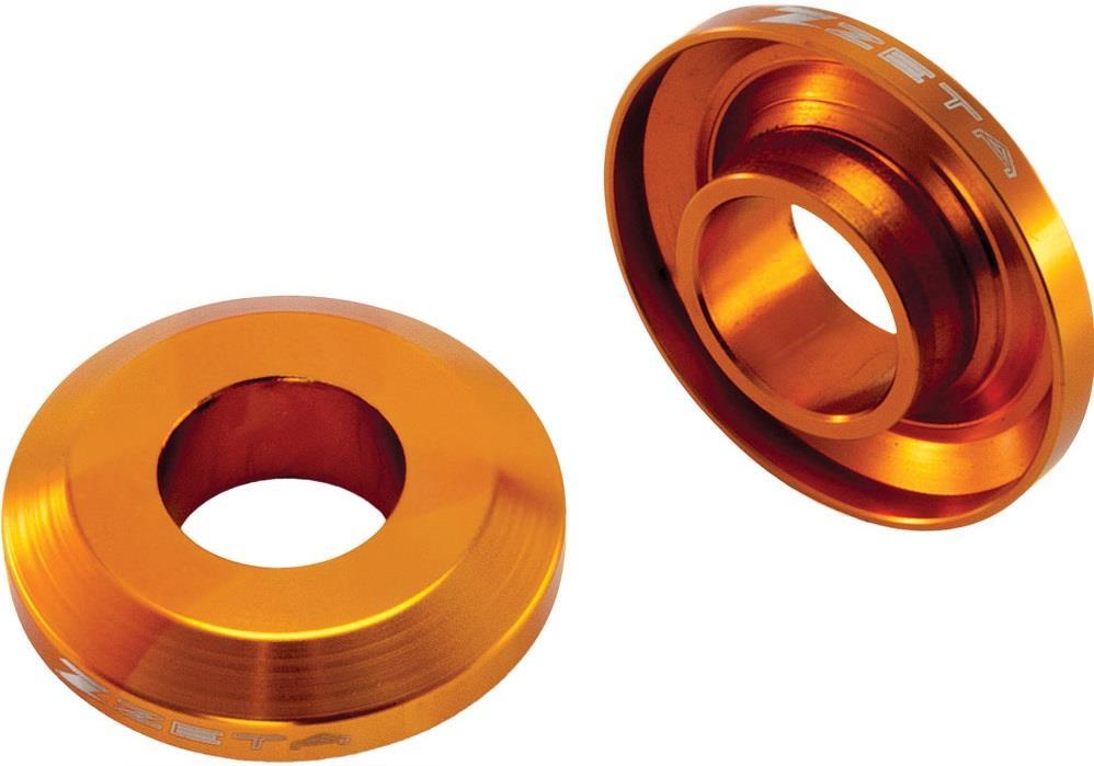 Zeta Orange Fast Rear Wheel Spacers for KTM 2013-16 25mm SX