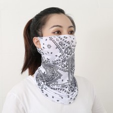 Summer Ice Silk Sun Protection and Sunshade Mask Breathable Cycling Elastic Mask
