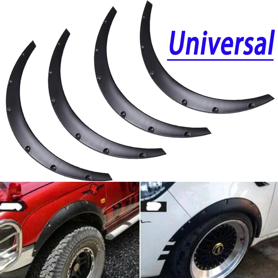 GOODFITMENT 4 piezas 2"/50 mm guardabarros coche llamaradas sobre carrocería ancha arcos de rueda PP PU EE. UU. Foto 2 de 4