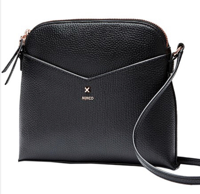 MIMCO Black DVine Sling Cross Body Hip Bag Clutch BNWT Rose Gold RRP