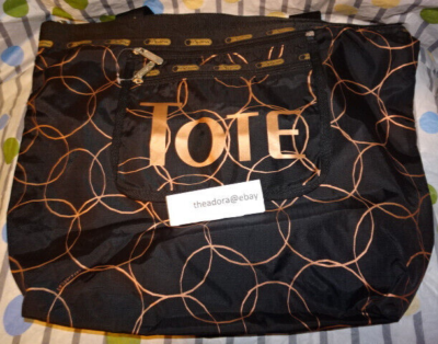 Lesportsac Gold Links Deluxe Hailey Tote New with Tags | eBay