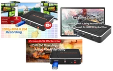 Premium 1080P HD DVR With RCA AV Input Adapter MPEG4 Video Recording
