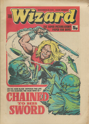 Wizard comic, dated November 20th 1976. Classic DC Thomson title. 
