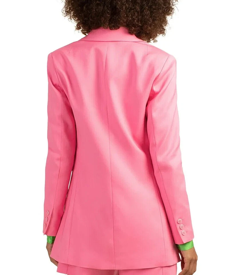 NUEVO CON ETIQUETAS - Chaqueta Blazer Trina Turk 'Sunview' Larga Línea, Algodón Candy Sky - Talla 10 Foto 2 de 2