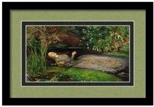Ophelia by John Everett Millais Old Master Framed Matted Art Print 17x12