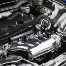 Hybrid Racing Honda Acura Universal K-Series Swap Fuel Rail Black 6 AN Fittings