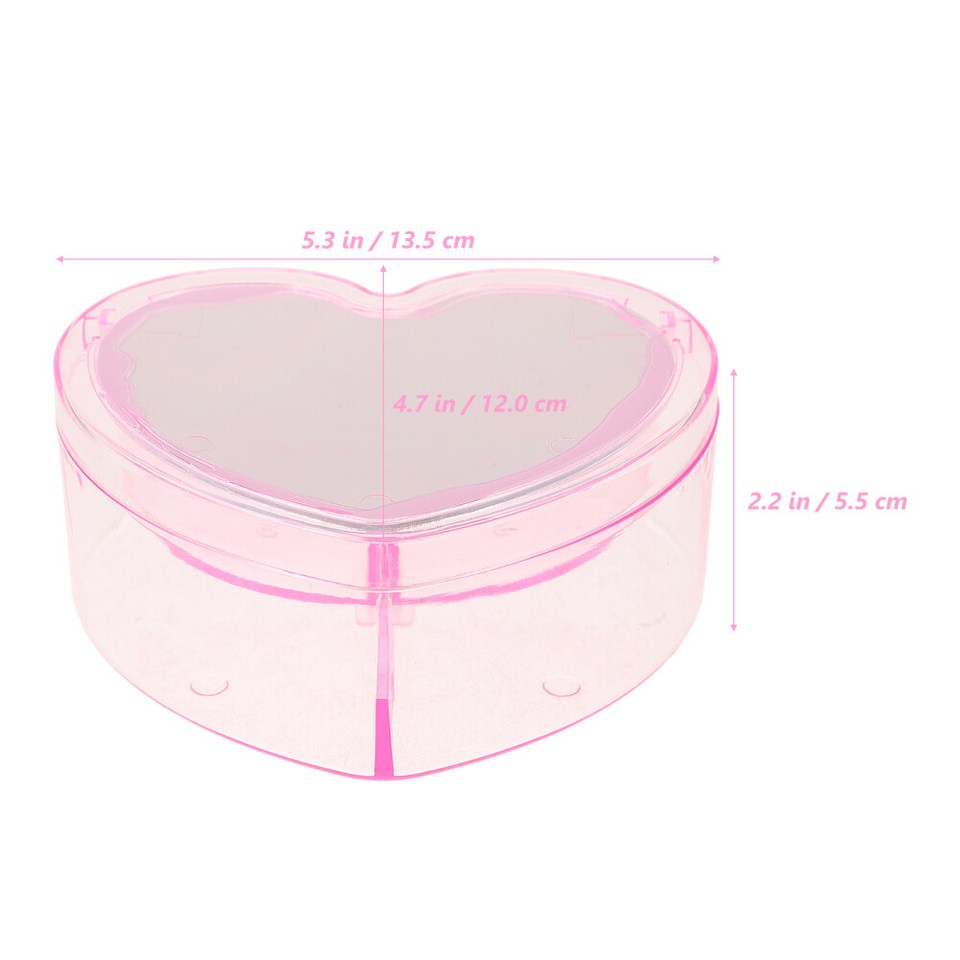 Children's Hair Accessories Storage Box Heart Shape Girl Jewelry Box